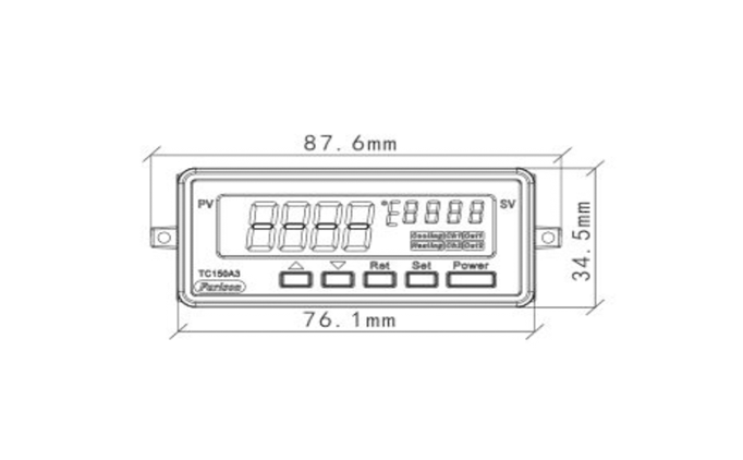 Front dimensions