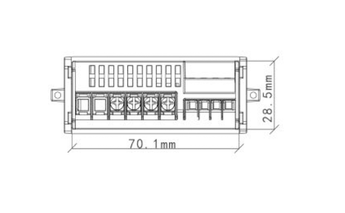 Rear dimensions